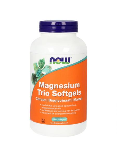 NOW Magnesium trio softgels