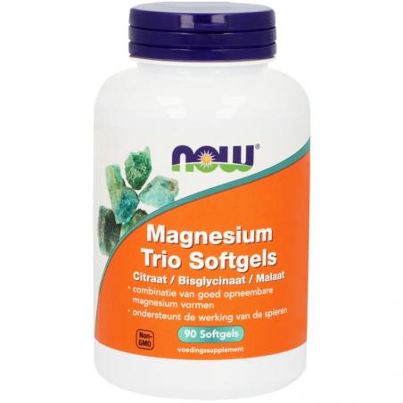 NOW Magnesium trio softgels