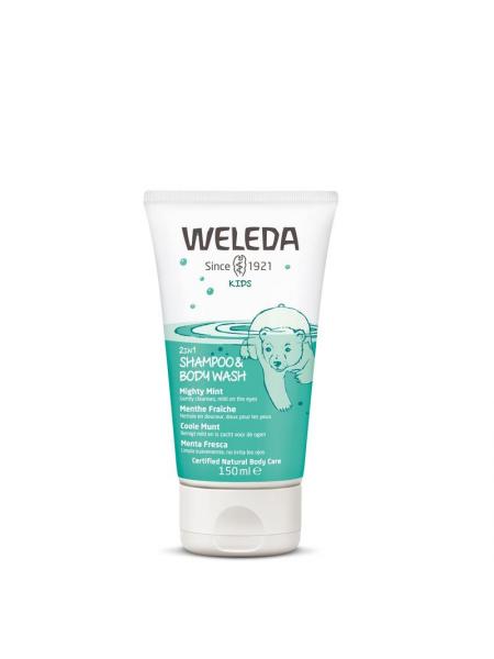 Weleda Kids 2-in-1 shampoo & bodywash coole munt