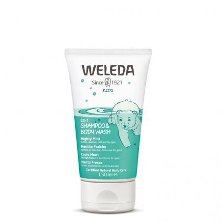 Weleda Kids 2-in-1 shampoo & bodywash coole munt