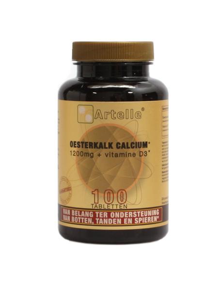 Artelle Oesterkalk 1200mg, calcium + vitamine D3