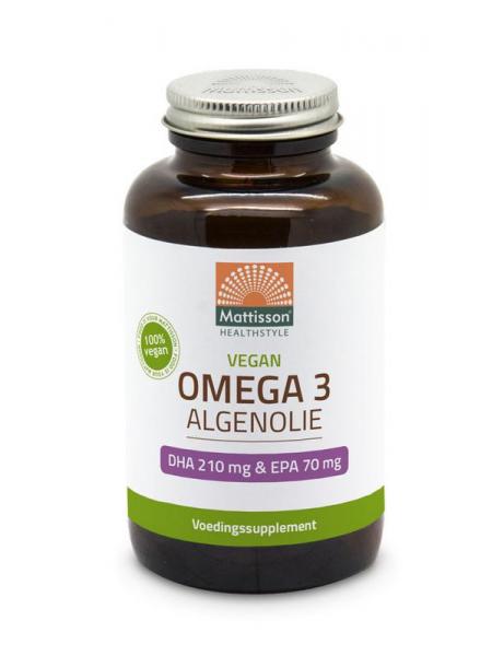Mattisson Vegan omega-3 algenolie DHA 210mg EPA 70mg