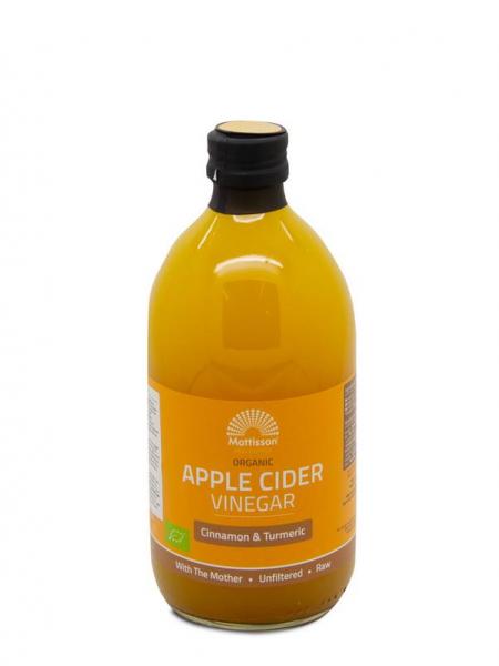 Mattisson Apple cider vinegar Cinnamon&turmeric appelaz bio