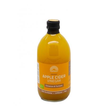Mattisson Apple cider vinegar Cinnamon&turmeric appelaz bio