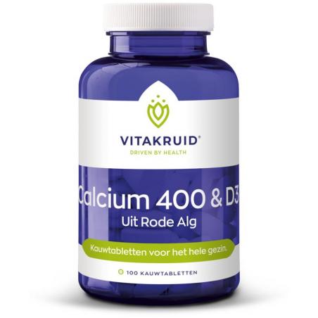 Vitakruid Calcium 400 & D3 uit rode alg