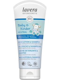 Lavera Baby en kinder sensitiv wash & shampoo EN-FR-IT-DE