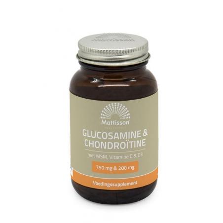 Mattisson Glucosamine chondroitine met MSM, vitamine C & D3