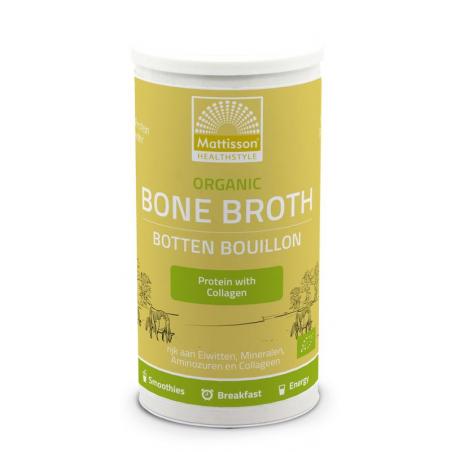 Organic beef bone broth botten bouillon bio